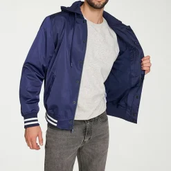 Champion Mens Hooded Midweight Bomber Jacket
