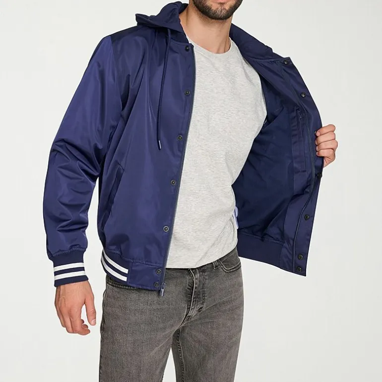 Champion Mens Hooded Midweight Bomber Jacket