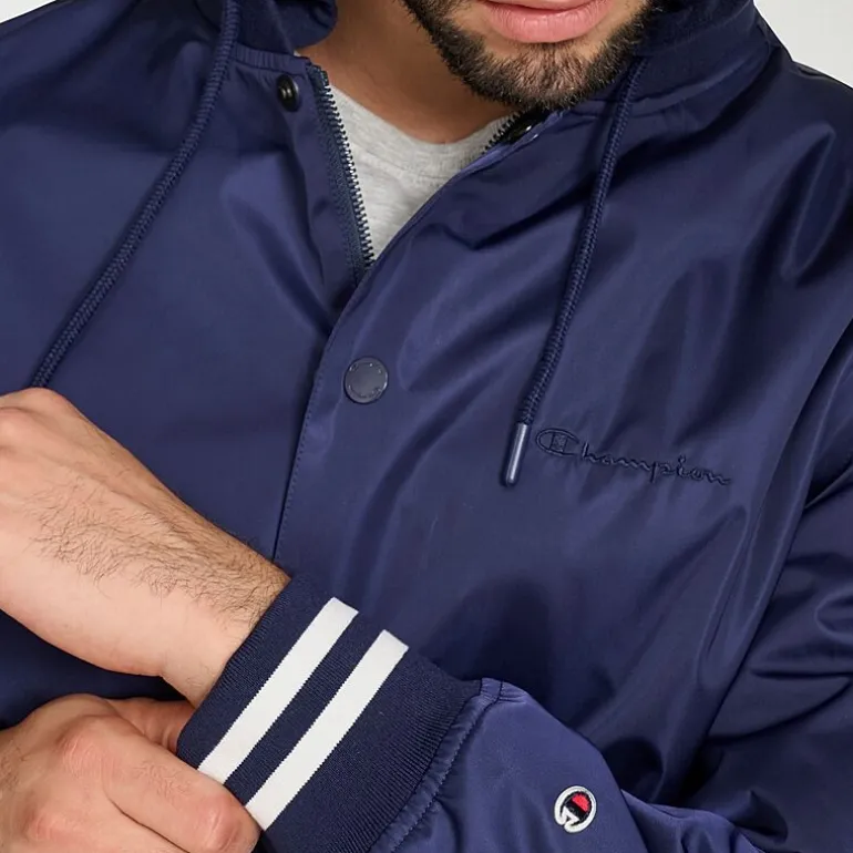 Champion Mens Hooded Midweight Bomber Jacket