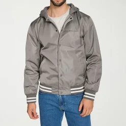 Champion Mens Hooded Midweight Bomber Jacket