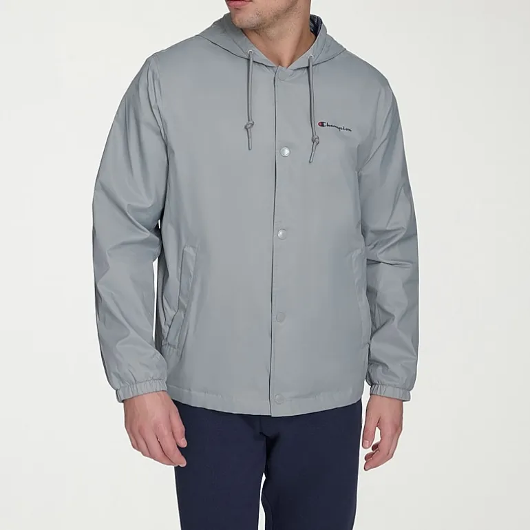 Champion Mens Hooded Water Resistant Midweight Raincoat