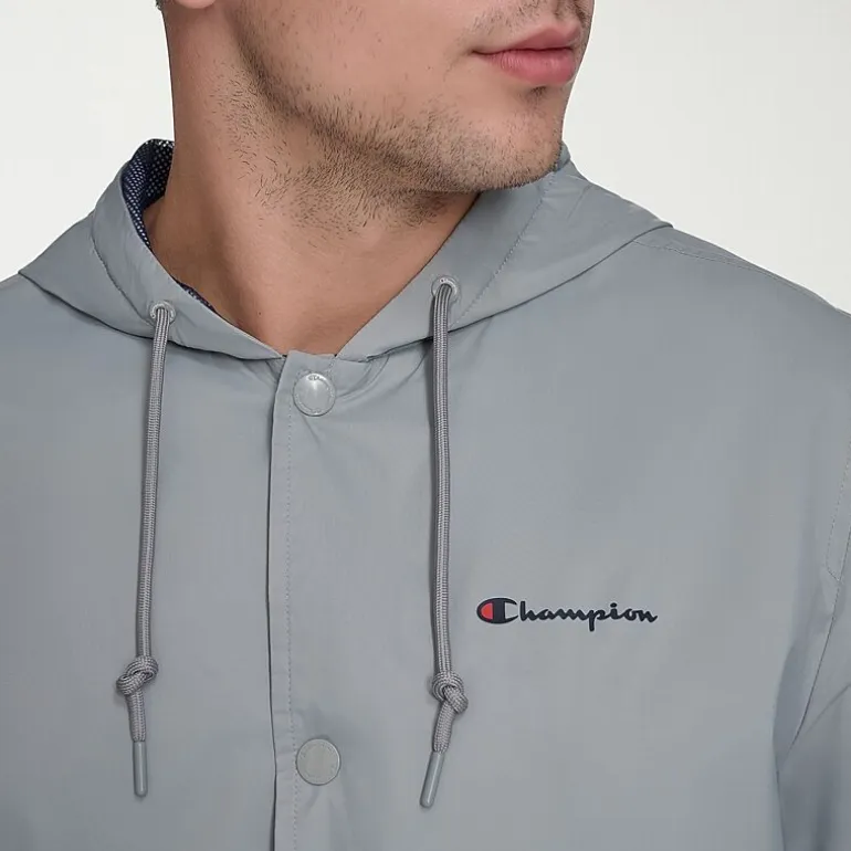 Champion Mens Hooded Water Resistant Midweight Raincoat