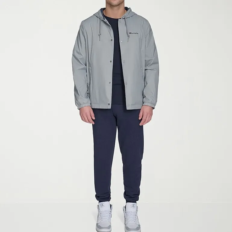 Champion Mens Hooded Water Resistant Midweight Raincoat