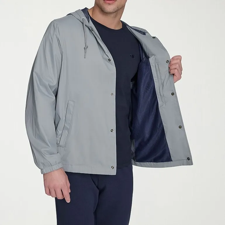 Champion Mens Hooded Water Resistant Midweight Raincoat