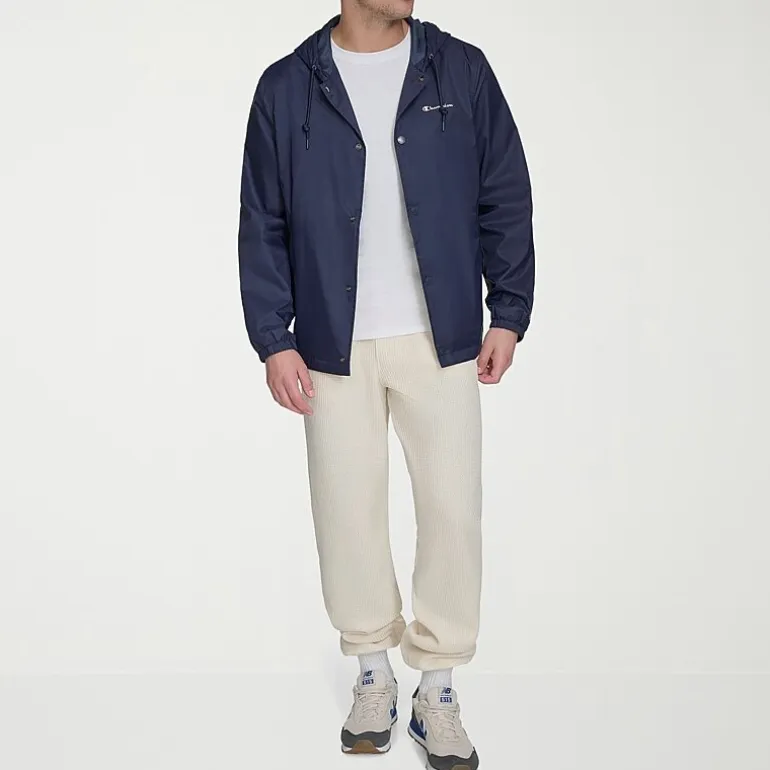 Champion Mens Hooded Water Resistant Midweight Raincoat