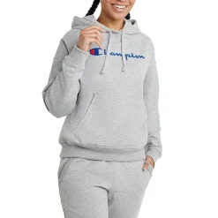 Champion Powerblend Graphic Logo Hoodie