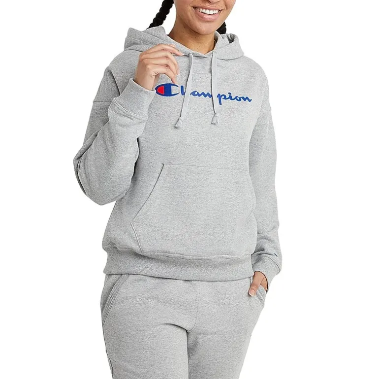 Champion Powerblend Graphic Logo Hoodie