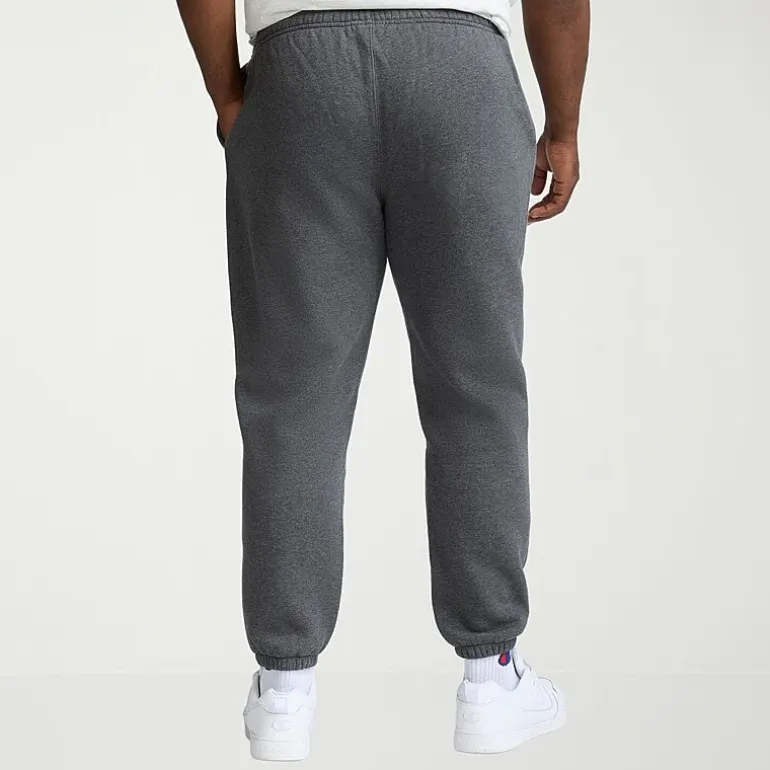 Champion Powerblend Mens Cuffed Mid Rise Classic Fit Big and Tall Fleece Active Jogger Pant