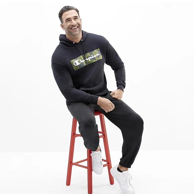 Champion Powerblend Mens Cuffed Mid Rise Classic Fit Big and Tall Fleece Active Jogger Pant