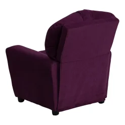 Chandler Plush Recliner with Cup Holder for Kids