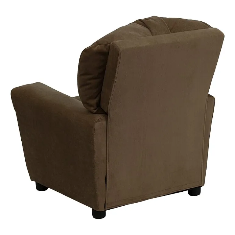 Chandler Plush Recliner with Cup Holder for Kids