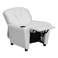 Chandler Plush Recliner with Cup Holder for Kids