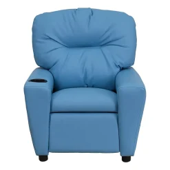Chandler Plush Recliner with Cup Holder for Kids