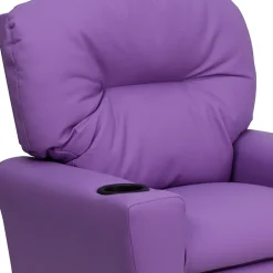Chandler Plush Recliner with Cup Holder for Kids