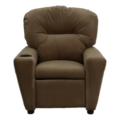 Chandler Plush Recliner with Cup Holder for Kids