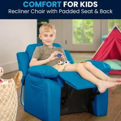 Charlie Padded Arm Recliner for Kids