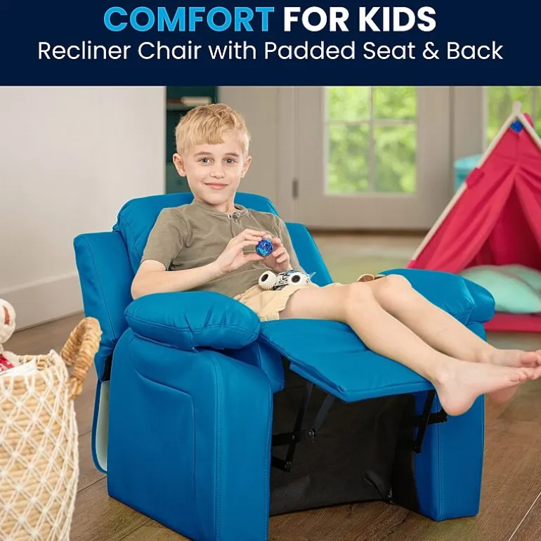 Charlie Padded Arm Recliner for Kids