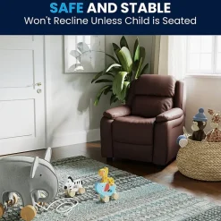 Charlie Padded Arm Recliner for Kids