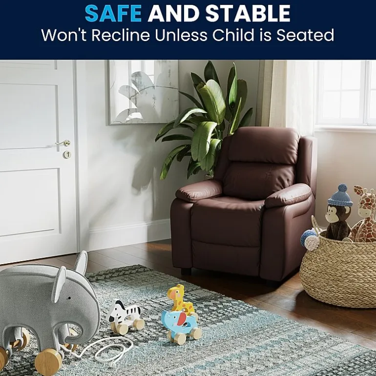 Charlie Padded Arm Recliner for Kids