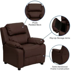 Charlie Padded Arm Recliner for Kids