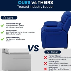 Charlie Padded Arm Recliner for Kids