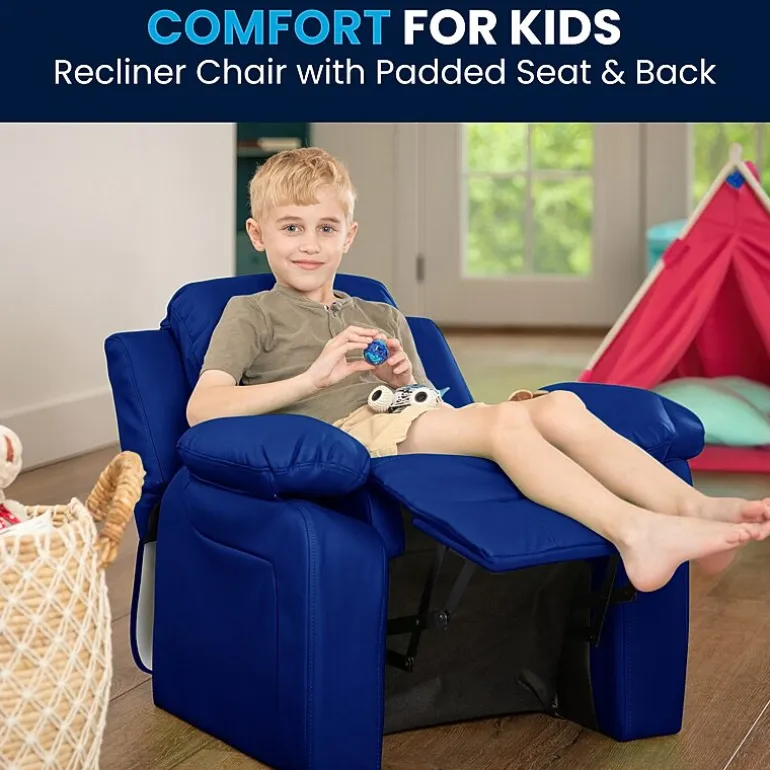 Charlie Padded Arm Recliner for Kids