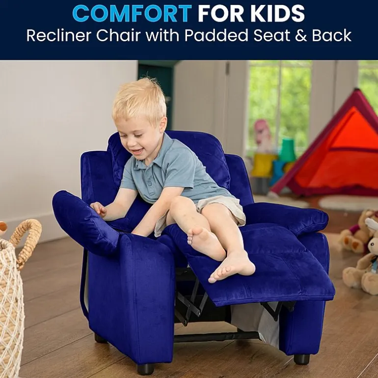 Charlie Padded Arm Recliner for Kids