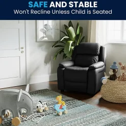 Charlie Padded Arm Recliner for Kids