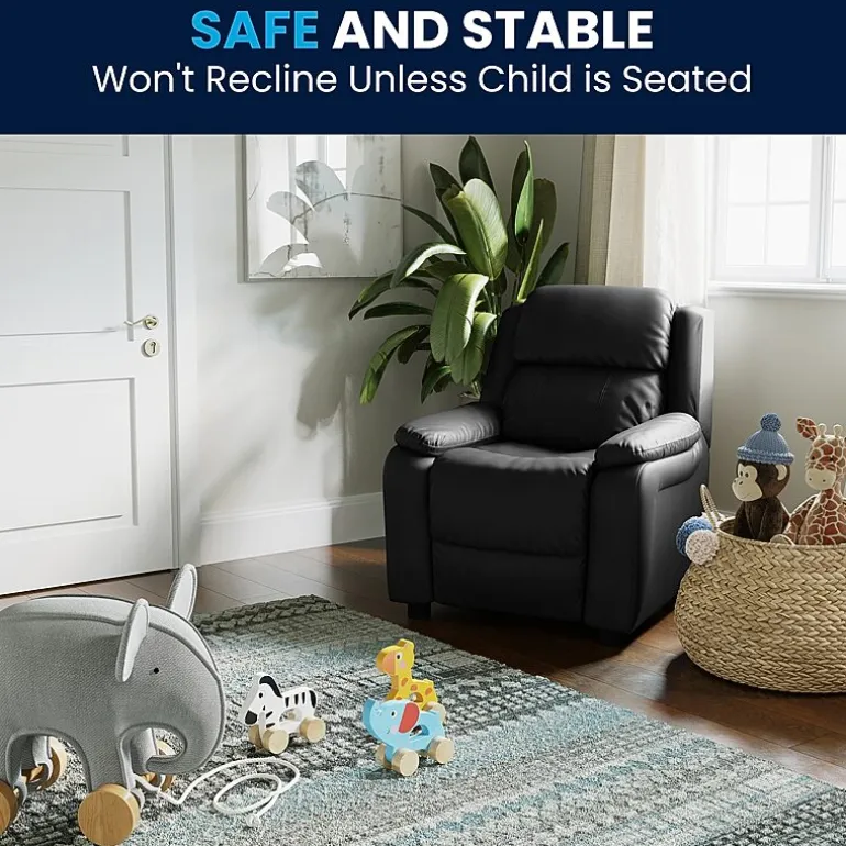 Charlie Padded Arm Recliner for Kids