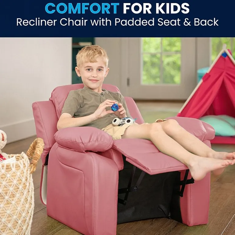 Charlie Padded Arm Recliner for Kids