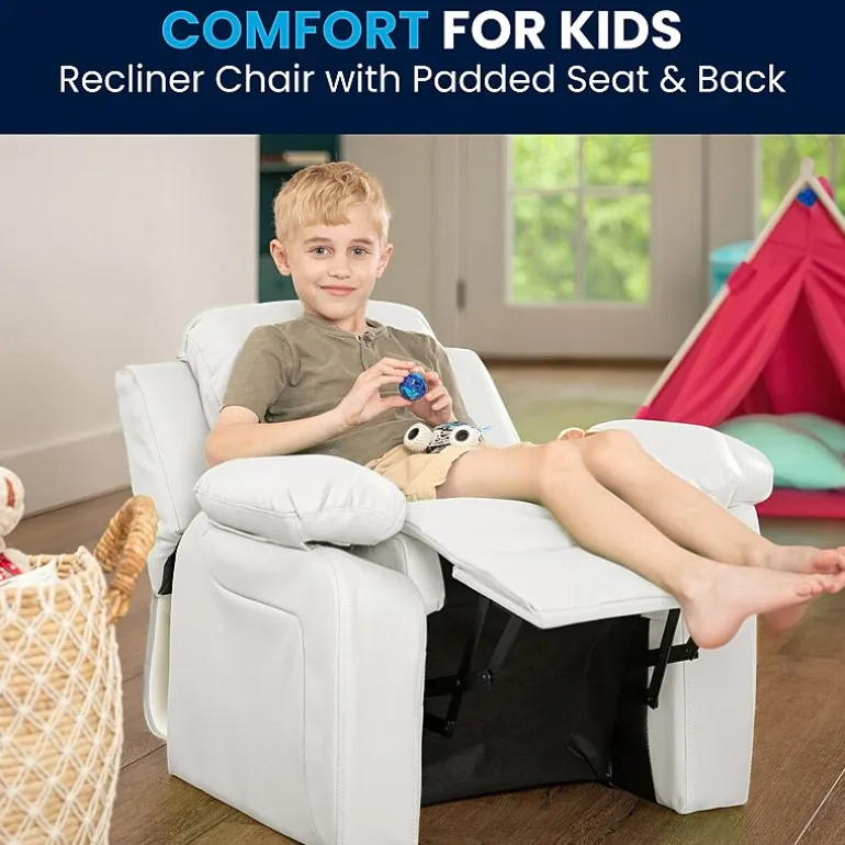 Charlie Padded Arm Recliner for Kids