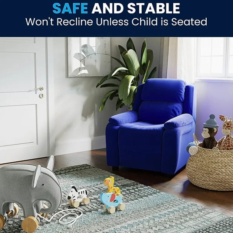 Charlie Padded Arm Recliner for Kids