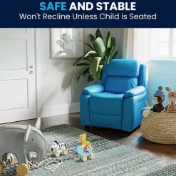 Charlie Padded Arm Recliner for Kids