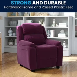 Charlie Padded Arm Recliner for Kids