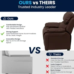 Charlie Padded Arm Recliner for Kids