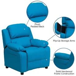 Charlie Padded Arm Recliner for Kids