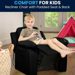 Charlie Padded Arm Recliner for Kids