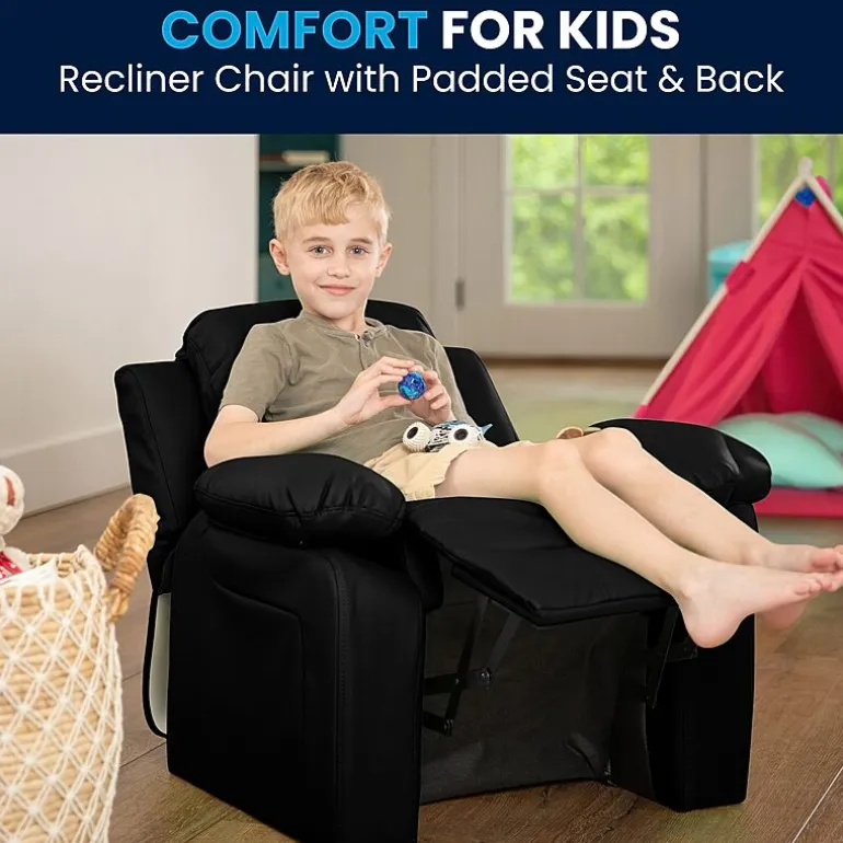 Charlie Padded Arm Recliner for Kids