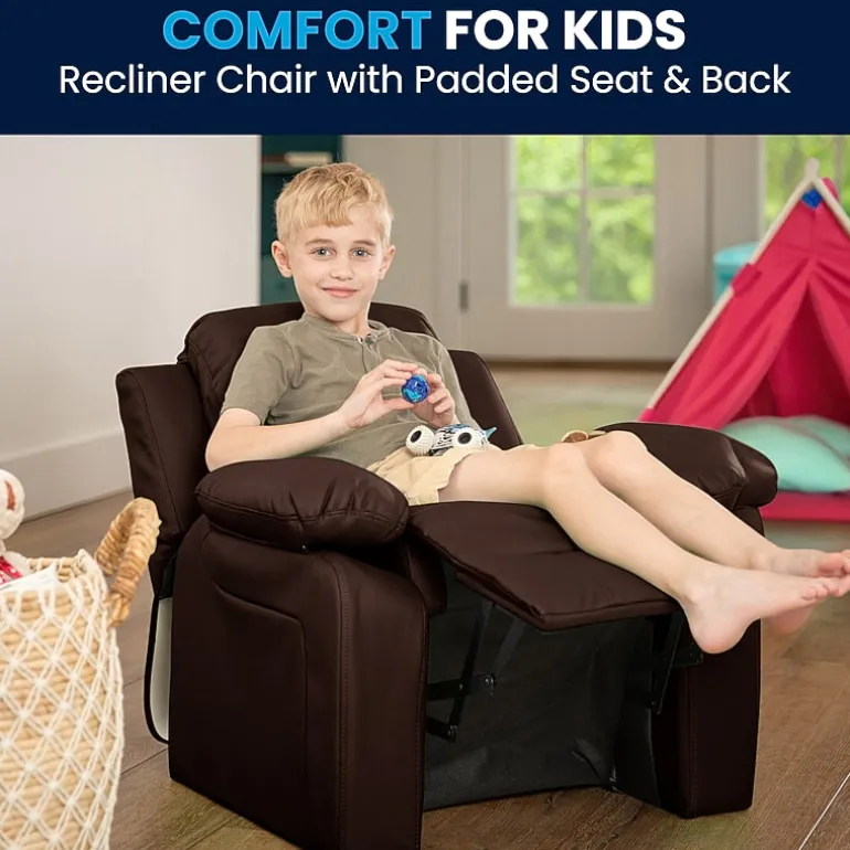 Charlie Padded Arm Recliner for Kids