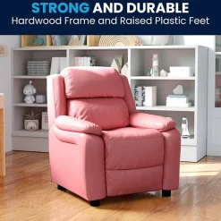 Charlie Padded Arm Recliner for Kids
