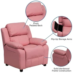 Charlie Padded Arm Recliner for Kids