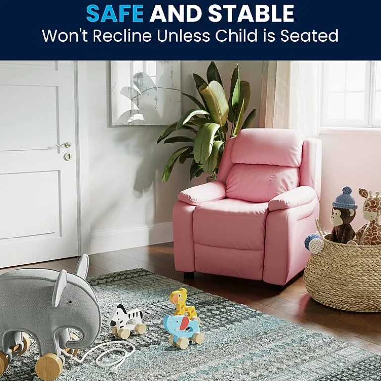 Charlie Padded Arm Recliner for Kids