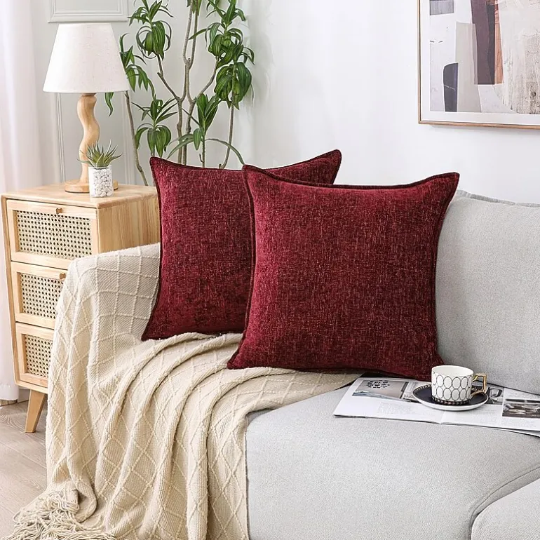 Chenille 20x20 Square Throw Pillow