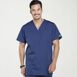 Cherokee Unisex Adult Tall V Neck Short Sleeve Scrub Top
