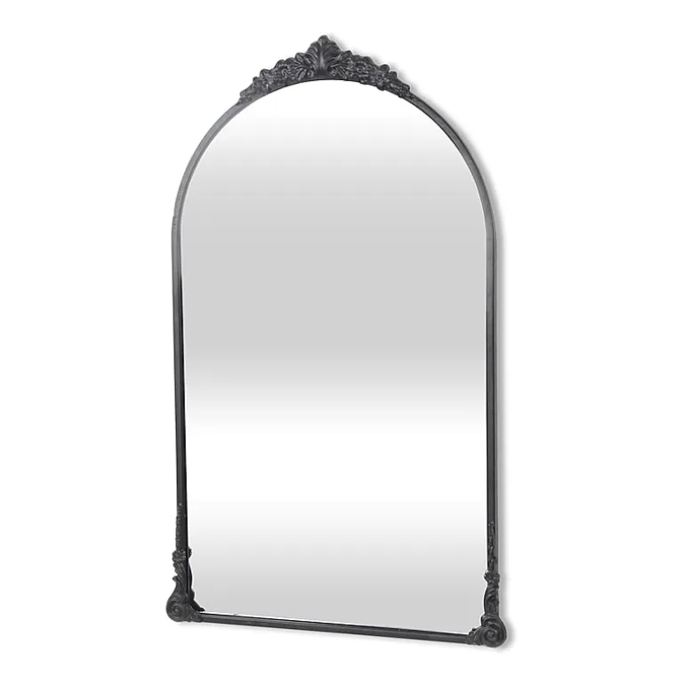 Cheungs Everlaine Modern Victorian Black Wall Mount Wall Mirror