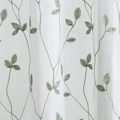 CHF Botanical Embroidery 2-pc. Rod Pocket Window Tier
