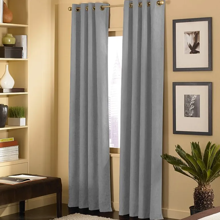 CHF Cameron Grommet Top Light-Filtering Single Curtain Panel