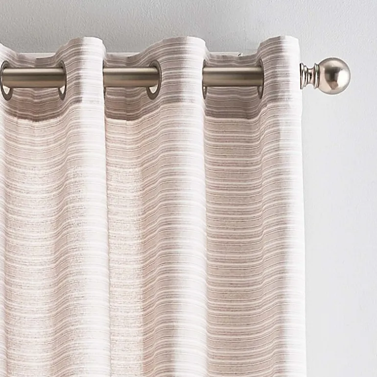 CHF Cargo Stripe Grommet Top Light-Filtering Set of 2 Curtain Panel