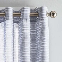 CHF Cargo Stripe Grommet Top Light-Filtering Set of 2 Curtain Panel