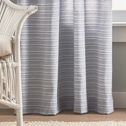CHF Cargo Stripe Grommet Top Light-Filtering Set of 2 Curtain Panel